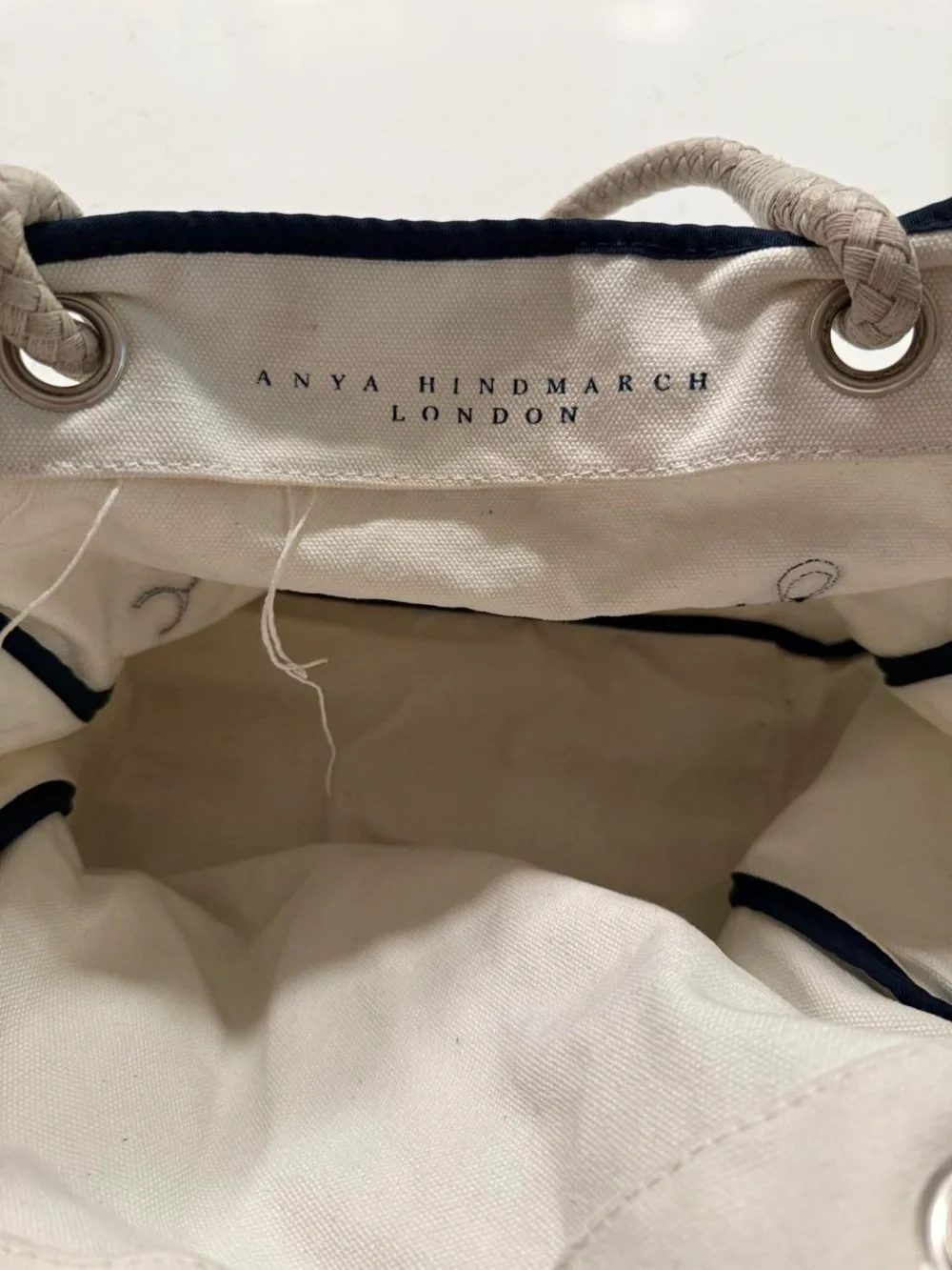 Anya Hindmarch London “I’m NOT A Plastic Bag” Canvas Tote